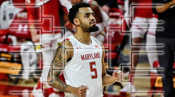 Maryland basketball guard Eric Ayala